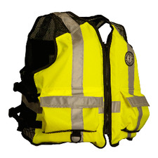 Mustang High Visibility Industrial Mesh Vest - Fluorescent Yellow/Green/Black...
