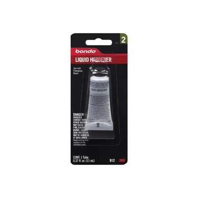 Bondo 912 Clear Slight Scent Liquid Hardener Tube 0.37 oz. (Pack of 6)