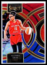 2024 Panini Select WNBA #114 Allisha Gray Prizms Red and Blue #/399