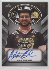 2017 Leaf Metal US Army All-American Bowl Tour Black 7/15 Nick Brahms Auto 0b2