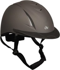 Ovation OV Deluxe Schooler Riding Helmet Adjustable Dark Gray M/L Equestrian