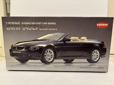 BMW 645Ci E63 black cabriolet KYOSHO 1/18 664462 | eBay