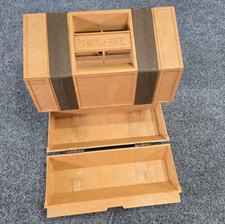 Vintage Rolykit Brown Roll Organizer Case Cra...