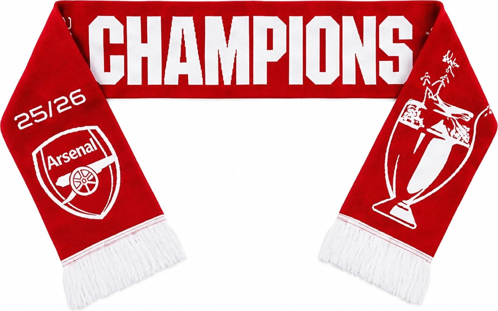 Arsenal FC Champions Scarf Trophy Officially Licensed