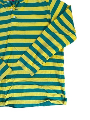 Size XL - Supreme Longsleeve Striped Shirt Green Yellow Great