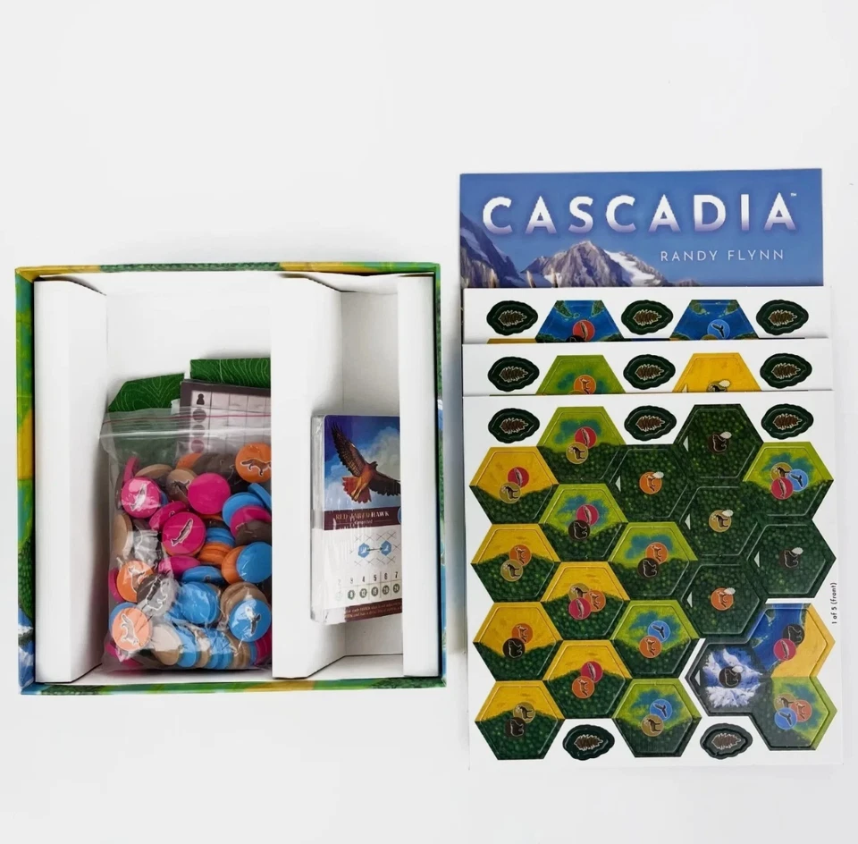 Cascadia Board Game Strategic Competitive for 1-4 Players Ecosystem Family Game - Image 3 of 4