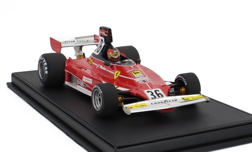 MODELLINO AUTO STATICO GP REPLICAS FERRARI F1 312T SILVERSTONE 1976 MARTINI 1/18 - Foto 4 di 10