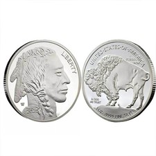 1oz Silver Bullion Uncirculated Commemorative American Bison 2025 Coin