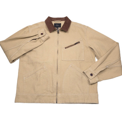 Rails Ketter Duck Canvas Jacket Mens Small Corduroy Collar Hemp