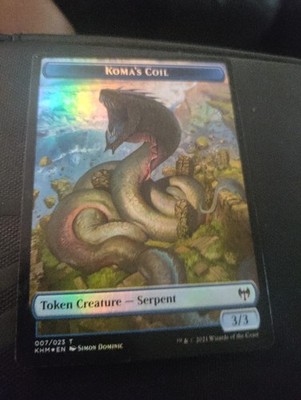 Magic MTG Kaldheim Koma's Coil FOIL Token x1 - Unplayed, English