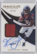 2018 Panini Immaculate Rookie Patch Auto 35/99 Keke Coutee #129 Patch Auto x7n