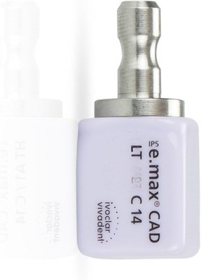 Ivoclar Vivadent IPS e.max CAD LT BL4 C14 Blocks 5/Pack, 605346