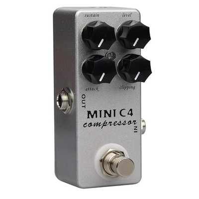 C4 Kompressor-Gitarreneffektpedal True Bypass für E-Gitarren-Zubehör T8P46986