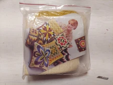 Artcraft Concepts Gold Spires #2807 Long Stitch Vintage Bargello kit MCM