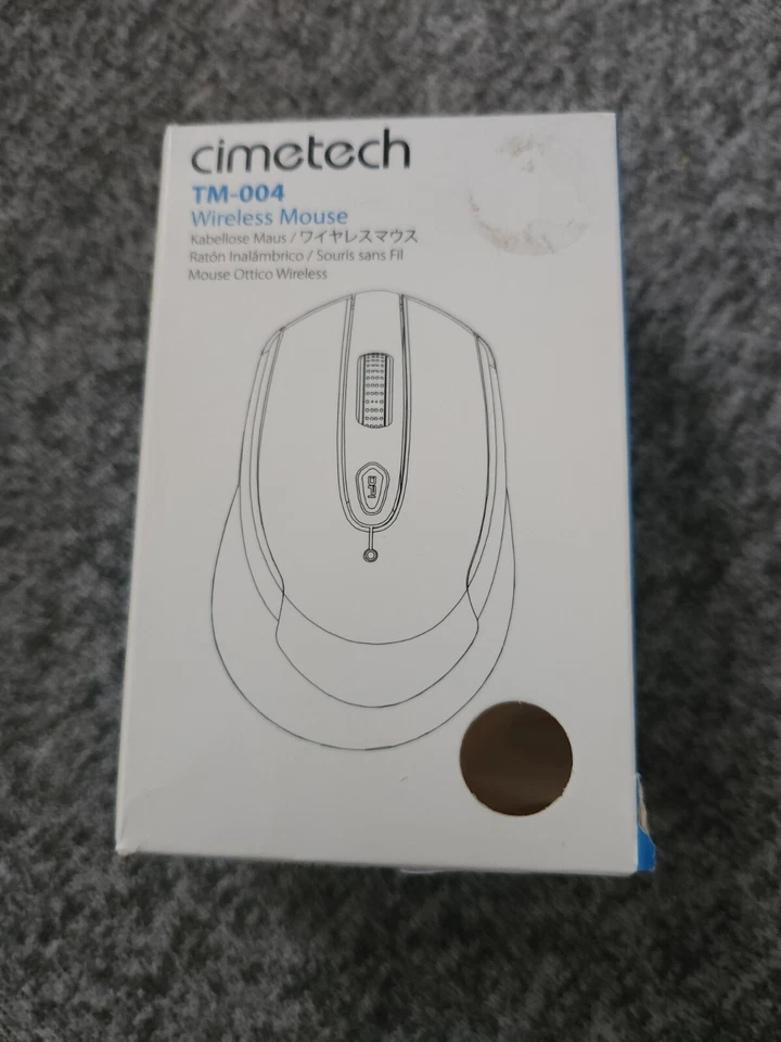 Cimetech USB Wireless Mini-Portable Optical Mouse White 3200DPI 6 Button TM-004 - Image 3 of 3