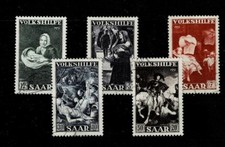 Alibes Saarland Minr 309 - 313 Clean Stamped