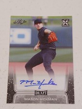 Mason Hickman Cleveland Indians 2020 Leaf Draft Certified Autograph Card #BA-MH2