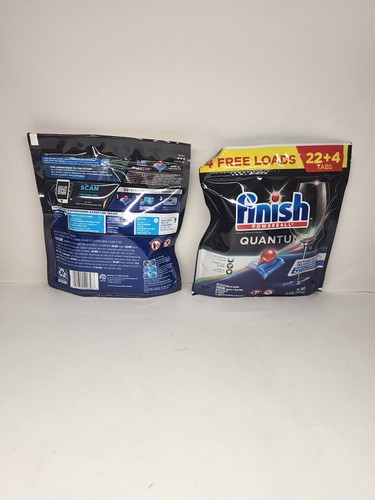 Finish Powerball Quantum Dishwasher Detergent 26 Tabs Each No Pre Rinse 2 Pack - Picture 2 of 2