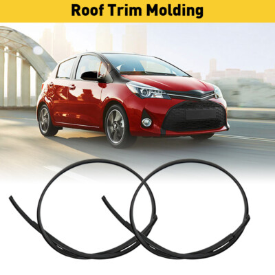 LH  Side RH Roof Drip Moulding Trim Set For 2006-2016 Toyota Yaris Hatchback