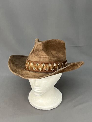70s VINTAGE Boot Hill Cocoa Brown Suede Western Ur