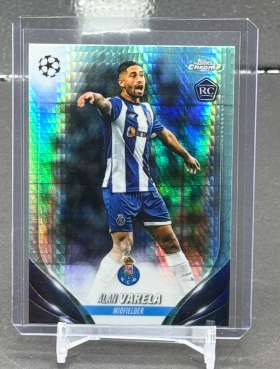 2023-24 Topps Chrome UEFA Alan Varela Aqua Prism Refractor #55
