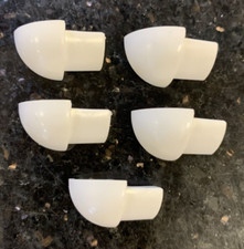 5 x White Genesis Corner Tile Trim Pieces 8mm Plastic  External Corner ETR