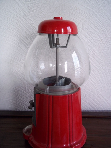 15 ZOLL SÜSSIGKEITEN KAUGUMMI BALLAUTOMAT MIT GLASKUGEL - Bild 2 von 3