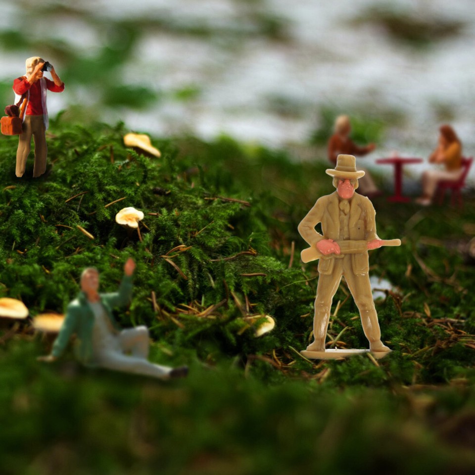 20pcs Cowboy Figurine Miniature Cowboy Models Western Cowboy Model