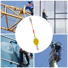 Double Disc Brake System Safety Fall Arrester Work Load 330 lbs 49.2ft Rope