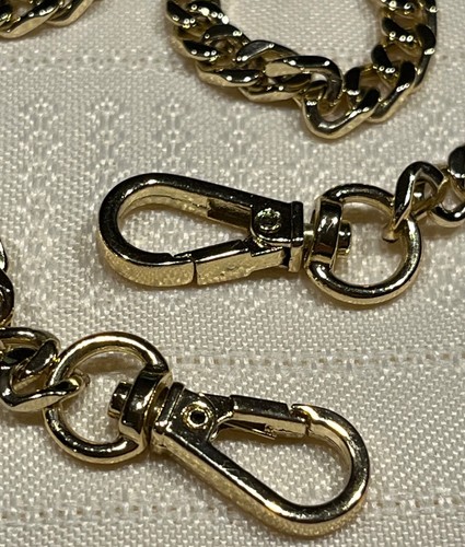 Chain Link Crossbody Strap 48" Gold Generic Unbranded Replacement Removable - Picture 3 of 4