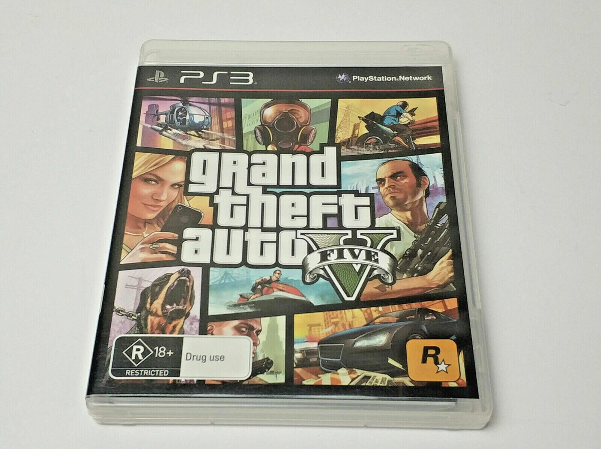 Mint Disc Playstation 3 Ps3 Grand Theft Auto GTA 5 V Map