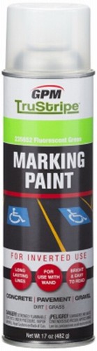 GPM INVMRK-13 TruStripe 17 Oz Fluorescent Green Inverted Marking Paint Aerosol