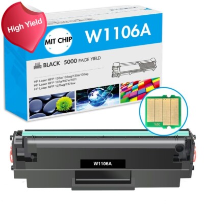 Toner XL für HP W1106A 106A Laser 107a 107w MFP 135w 135wg 137fnw mit CHIP