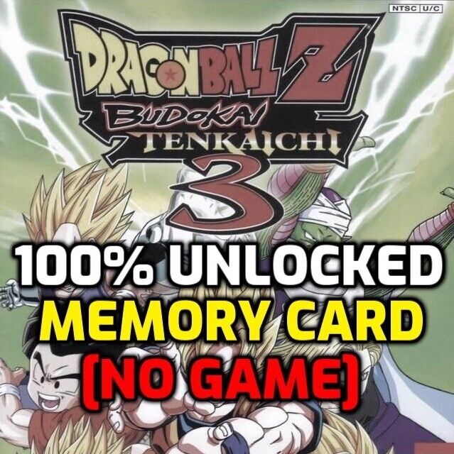 Dragon Ball Z Budokai Tenkaichi 3 Unlocked Characters Memory PS2  PlayStation DBZ