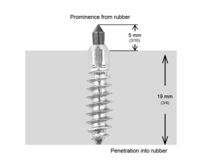 IGRIP 24MM STANDARD SCREW STUDS QTY 100 ST-24100R
