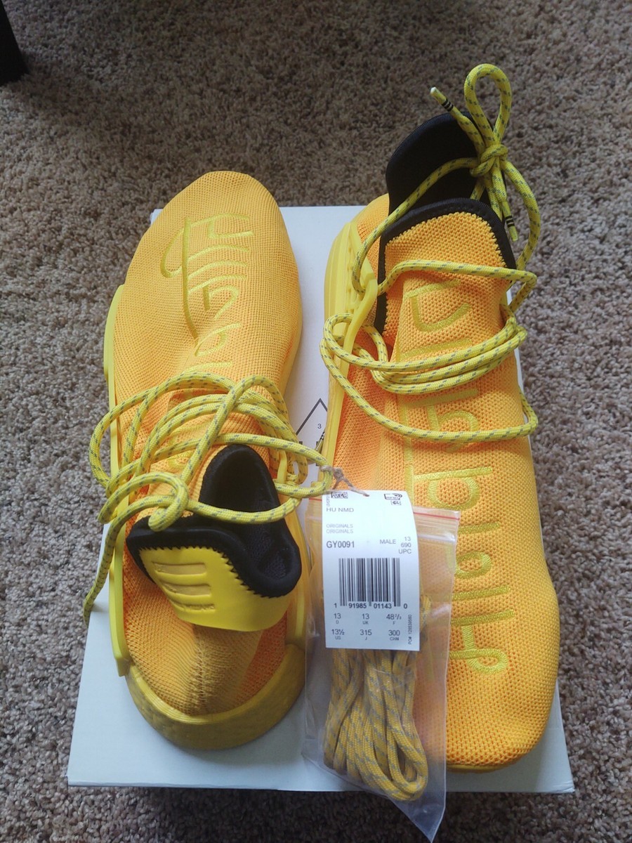 NEW AUTHENTIC ADIDAS NMD HU PHARRELL EXTRA EYE YELLOW MENS  display picture 2