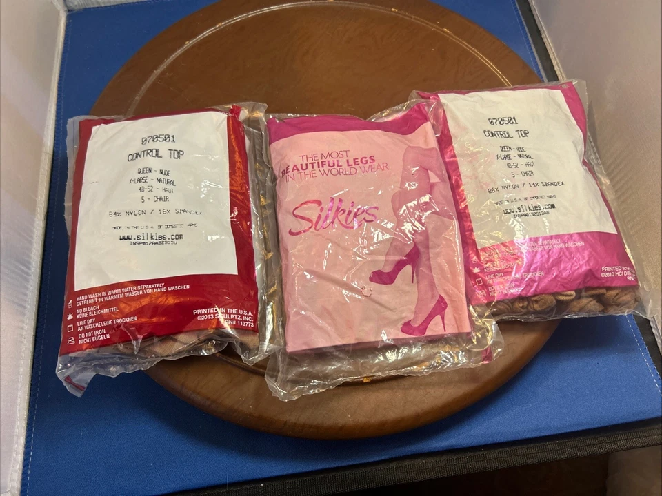 De Colección Silkies Control Top Pantimedias Manguera Talla XL Queen-Nude Soporte Pierna 070501 Lote 3 Foto 3 de 4