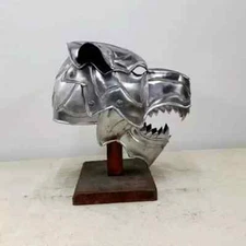 Medieval Wolf Helmet 18 Gauge Steel Battle Ready Premium Gothic metal Helmet