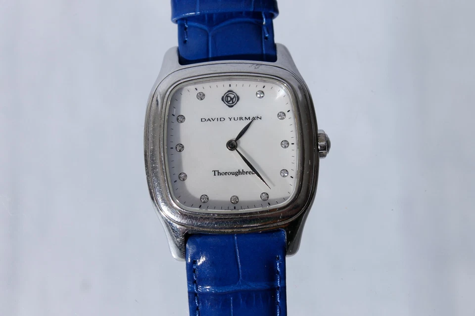 Reloj de cuarzo David Yurman pura sangre T303-SST 32mm hecho en Suiza correa azul Foto 2 de 4