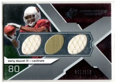 2008 SPX Football Rookie Winning Materials Early Doucet JERSEY CARDINALS /119