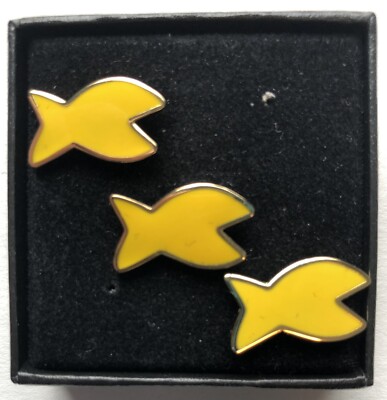 Yellow Lapel Fish Pins Lot of 3 (~3/4 Inch Wide) | eBay