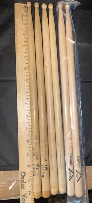 3 Pr CONCERT SNARE Drumsticks SILVER FOX SD2 VIC FIRTH & Vater
