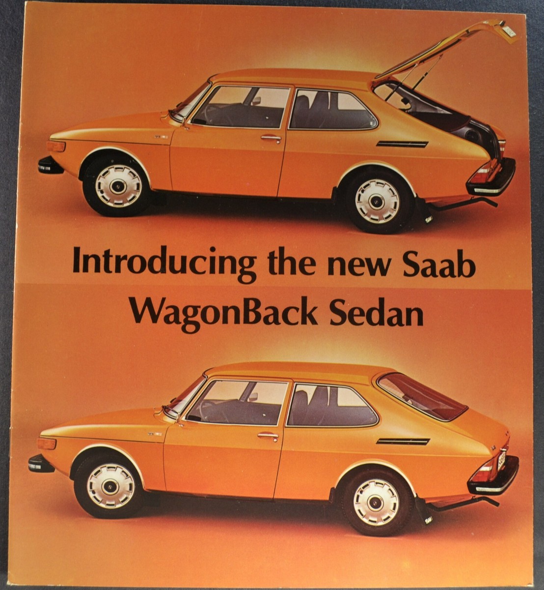 1974 Saab Catalog Sales Brochure 99 WagonBack GL Sedan Excellent