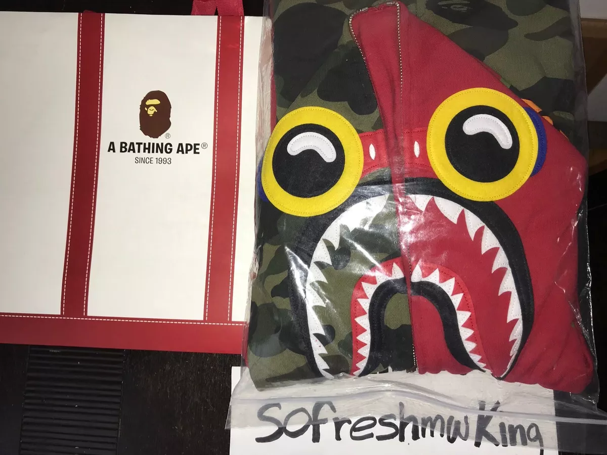 Best fake bape shark hoodie sales