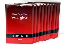 Canon Photo Paper Plus Glossy II SG-201 Unopened 20 sheets 4x6” Sealed Lot Of 10
