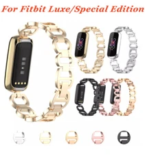 For Fitbit Luxe/Special Edition Stainless Steel Watch Band Metal Bracelet Strap