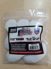 Pro-Shot Cleaning Patches, 1½" Cotton, 300 Per Pack 6mm-30 cal. Mpn 1½-300 NEW! 