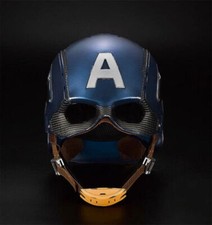 US 1:1 Captain America Helmet WEARABLE Mask Hat Cosplay Mask Props Gift