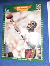 1989 Pro Set FOOTBALL #439 Doug Williams Washington Redskins MVP HOF NFL