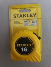 Stanley 16 ft. L X 0.75 in. W Compact Tape Measure 1 pk.New